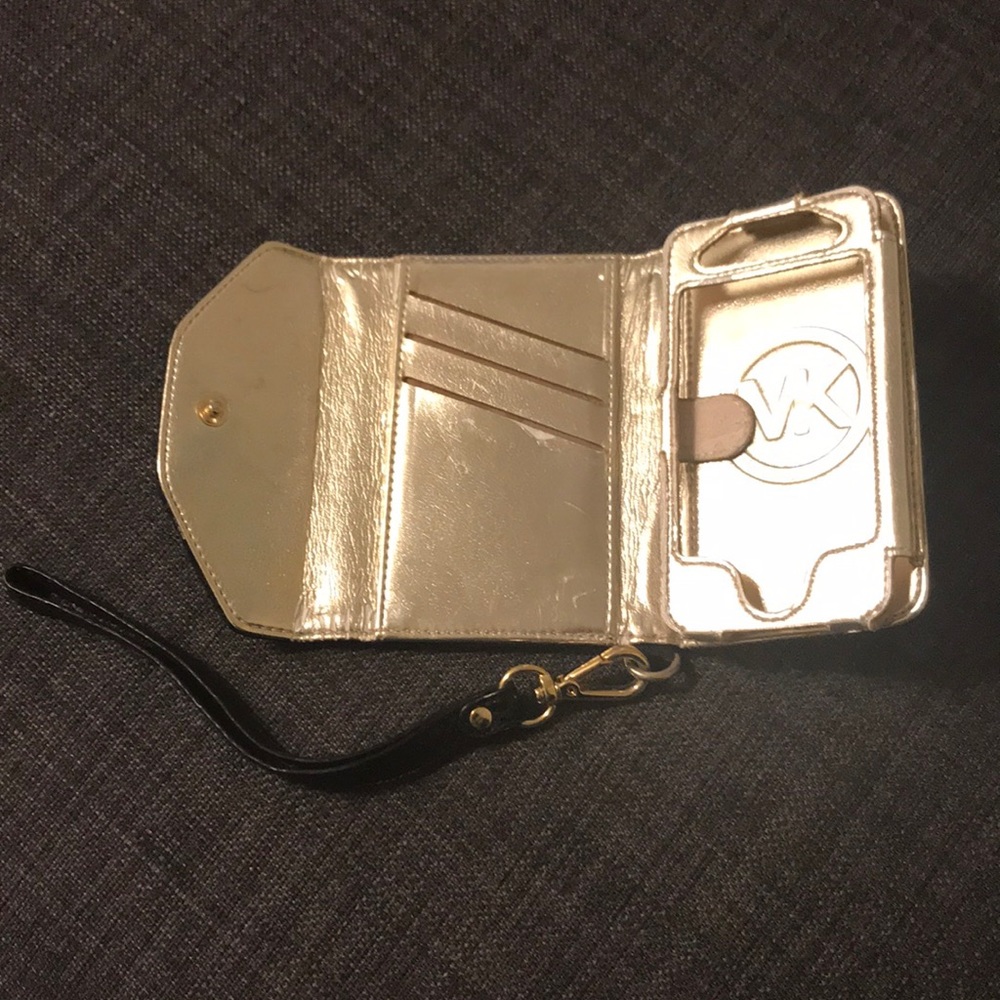 Michael Kors Black Python Wallet/Phone Case - image 2